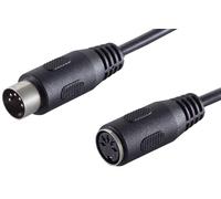 Cable de audio con conector de 5 pines y extensión DIN de 5 x 1,5 m, ideal para equipos de estudio de instrumentos musicales de alta fidelidad.