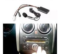 Cable de audio con entrada auxiliar Bluetooth 50 para coche, adaptador de micrófono manos libres con
