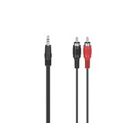 Cable de audio, conector de 3,5 mm - 2 enchufes RCA, estéreo, 1,5 m