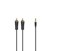 Cable de audio, conector jack de 3,5 mm,2 enchufes RCA macho, estéreo, dorado...