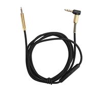 Cable de audio de 2,5 mm a 3,5 mm para Y40, Y50, Y45; cable universal para auriculares con núcleo de cobre OFC, cable de reemplazo trenzado en negro para auriculares QC25, QC35, (Con estilo trigo)