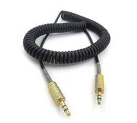 Cable de audio de 3,5 mm compatible con Marshall Woburn Kilburn II, núcleo de cobre, conectores chapados
