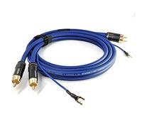 Cable de Audio de 75 cm con Cable de Tierra Extra Largo apantallado Cable de Audio de Sommer Cable Sinus Control 2 x 0,35mm² Cable de Audio Enchufe Dorado 0,75m - SC81-K3-0075