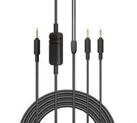 Cable de audio de cobre premium para auriculares Beyerdynamic Mmx300 de segunda generación con 2,45 metros de longitud para transmisión de sonido clara y configuración de juegos, cable negro