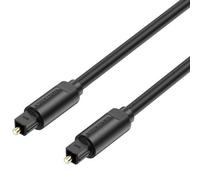 Cable de audio de fibra óptica vention baebj/ 5m/ negro