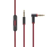 Cable de audio de repuesto compatible con auriculares Beats by Dr Dre Solo Studio Pro Detox Wireless Mixr Executive Pill, cable de audio para auriculares, micrófono en línea, control de volumen, negro