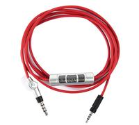 Cable de audio de repuesto compatible con Sennheiser MOMENTUM, color rojo, para teléfonos, PC y reproductores de MP3.