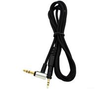 Cable de audio de repuesto para auriculares Audio-Technica ATH-M40X M50X M60X M70X, conector chapado en oro de 3,5 mm, control remoto en línea, 1,2 m, negro (edición estándar)