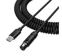Cable de audio de repuesto para auriculares Beyerdynamic DT 770 Pro, DT 990 Pro, DT 770 Pro X, DT 990 Pro X, DT 1770 Pro, DT 1990 Pro, para AKG K371, K240, K361, diseño en espiral