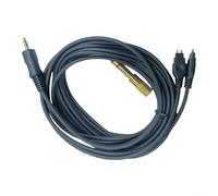 Cable de audio de repuesto para auriculares HD580 HD600 HD650 HD565 HD58X, conector chapado en oro de 3,5 mm, alambre de cobre esmaltado, cable negro ligero
