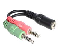 Delock 65459 cable de audio 0,012 m 3,5mm 2 x 3.5mm negro