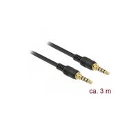 Cable de audio - DELOCK - 85601 - 3,5mm Macho - 3 m - Negro