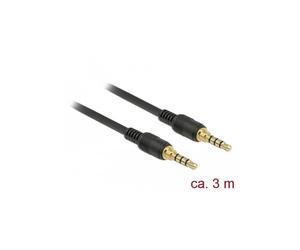 Cable de audio - DELOCK - 85601 - 3,5mm Macho - 3 m - Negro