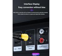 Cable de audio digital de fibra óptica USB con puerto cuadrado SPDIF a 3,5 mm