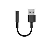 Cable de audio equip 147945 USB tipo A a jack 3,5 mm estéreo 0,15 m negro