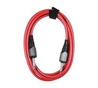 Cable de Audio Eryue Cable de Instrumento de Audio de 1/4 Pulgadas 10 Pies Noreduction Interf6.35 Mm M Cable de Guitar (Rojo)