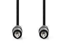 Cable de Audio estéreo | 3.5 mm Macho | 3.5 mm Macho | Niquelado | 1.50 m | Redondo | Negro | Label