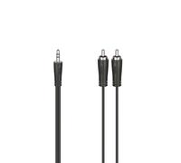 Cable de audio estéreo Hama 1,5 m | Adaptador conector auxiliar negro |...