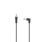 Cable de audio, f. jack macho 3,5 mm 90 ° - f. jack macho 3,5 mm, estéreo, 1,5 m