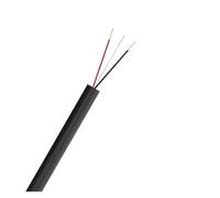 Cable de Audio for Altavoz 10m, 2/3/4/5/6/7/8 Conductor, eléctrico Redondo Flexible for automóvil, for Altavoces Ligeros(3 Core-Black 10m,24 AWG)