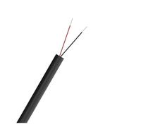 Cable de Audio for Altavoz 10m, 2/3/4/5/6/7/8 Conductor, eléctrico Redondo Flexible for automóvil, for Altavoces Ligeros(2 Core-Black 10m,28 AWG)