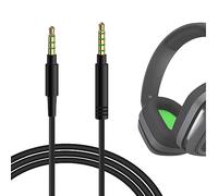 Cable de audio Geekria compatible con Astro A40 tr, A40, A30, A10 Gen 2, A10 para auriculares gaming, cable 1/8" (3,5 mm) a 3,5 mm, cable estéreo de repuesto (5,6 ft/1,7 m)
