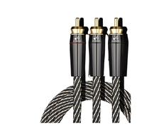 Cable De Audio HIFI RCA A 2 6N OFC For Subwoofer, Y 1 Macho A Machos For Altavoz, DVD, TV, Amplificador Conexión Datos(3m)