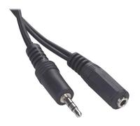 Cable de Audio Jack 3.5mm Macho/Hembra 2m Negro Gembird