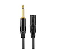 Cable de audio jack 6.5mm / 6.35 mm 1/4 pulgada Ts Macho a XLR Cable de micrófono estéreo de audio masculino Mono 1/4 '' a XLR Cable for altavoz, etapa, profesional de audio. Cable de audio jack(15m)