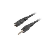 Cable de audio Lanberg 3,5mm Jack macho a macho 1,5 m negro