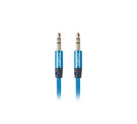 Cable de audio Lanberg CA-MJMJ-10CU-0010-BL 3,5mm macho-macho 1m azul
