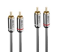 Cable de Audio Lindy 2 m RCA Macho a RCA Macho Antracita