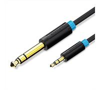 Cable Estéreo Vention BABBF/ Jack 6.5 Macho - Jack 3.5 Macho/ 1m/ Negro