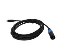 Cable de audio macho a XLR para consolas mezcladoras, altavoz para amplificadores que conectan dispositivos móviles con conector chapado en oro, señal unidireccional (300 cm)