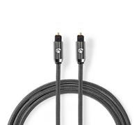 Cable de Audio Óptico Digital Nedis Toslink 3 metros Gris