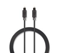 Cable de audio óptico NEDIS CABW25000AT10 Toslink macho 1 m antracita