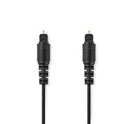Cable de audio óptico | TosLink Hombre | TosLink Hombre | 10,0 metros | Redondo | PVC | Negro | Etiqueta