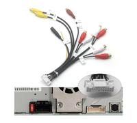 Cable de audio para coche de 24 pines, AUX, AV, cámara y RCA, compatible con Pioneer DMH-WT76NEX, WT8600NEX, W4600NEX, W4660NEX, WC6600NEX, WT7600NEX, CDP1888.