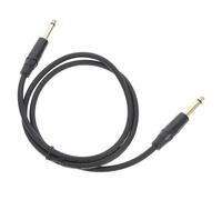 Cable de Audio para Guitarra Eléctrica Macho a Macho 6,35mm Negro | PVC y Cobre Libre de Oxígeno, Blindaje de Alta Fidelidad, para Altavoces y Equipos de Audio Profesional