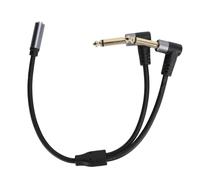 Cable de audio para micrófono de mezclador, cable estéreo a doble mono. Conectores chapados en oro que garantizan una alta fidelidad de sonido.