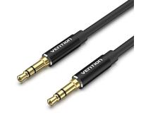 Cable de Audio Vention BAXBD Jack 3.5mm Macho a Macho 0.5m Aluminio Negro