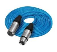 Cable de audio XLR macho a XLR hembra azul Kondor (10 pies)