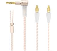 Cable de auriculares de 1,2 m con núcleo de doble conductor: cobre chapado en plata y cobre sin oxígeno para una sincronización más ajustada y precisión de ritmo (3,5 mm)