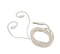 Cable de Auriculares de Cobre Chapado en Plata de Primera Calidad con Ganchos para las Orejas Preformados para SE846, Cable de Sonido Trenzado de 8 Hebras, 47,2 Pulgadas