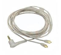 Cable de auriculares desmontable EAC64CL de 64 pulgadas para auriculares Shure SE215, SE315, SE425 SE535 y SE846 (transparente)