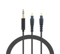 Cable de auriculares para auriculares MSR7b/SR9/ESW990h/ES770h/ESW950/ES750, cable trenzado de nailon, terminales A2DC, cable chapado en oro para transmisión de sonido