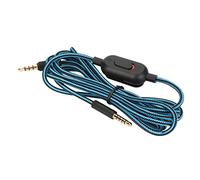 Cable de Auriculares para Juegos de 200 Cm de Largo con Control de Volumen e Interruptor de Silencio para G Pro G433 Cable Tejido sin Enredos, Ideal para Largas Sesiones de Juego (Blue)
