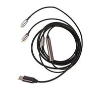 Cable de Auriculares USB C a MMCX con Micrófono y Unidad de Control, Reemplazo de Cable de Auriculares con Núcleo de Cobre Libre de Oxígeno Tipo C a MMCX para SE215 315 535 846