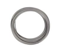 Cable de avión de cuerda de alambre de acero inoxidable 304, 20m, 2,5mm, alambre de acero duro para aparejos de elevación de pesca, marino, 2mm, 3mm opcional (2,5mm)