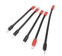 Cable de Batería de Autos de, Flexible de 10 Pulgadas de 13 Pulgadas Universal 4 Carrito de Carrito de Cable de Batería para 36V 48 V Car de (Conector Negro y Rojo)